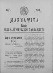 Maryawita. Czciciel Przenejświętszego Sakramentu 9 maj 1907 nr 19