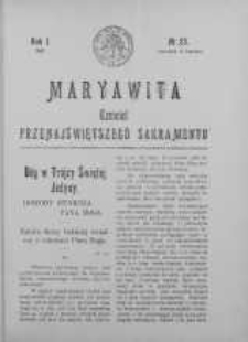 Maryawita. Czciciel Przenejświętszego Sakramentu 6 czerwiec 1907 nr 23