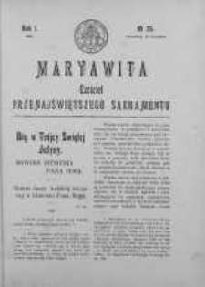 Maryawita. Czciciel Przenejświętszego Sakramentu 27 czerwiec 1907 nr 26