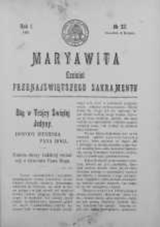 Maryawita. Czciciel Przenejświętszego Sakramentu 8 sierpień 1907 nr 32