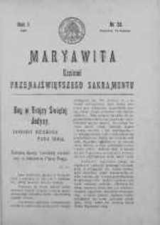 Maryawita. Czciciel Przenejświętszego Sakramentu 15 sierpień 1907 nr 33