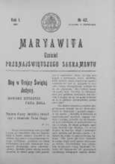 Maryawita. Czciciel Przenejświętszego Sakramentu 17 październik 1907 nr 42