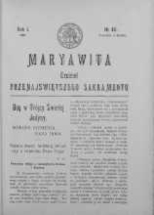 Maryawita. Czciciel Przenejświętszego Sakramentu 5 grudzień 1907 nr 49
