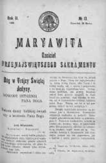 Maryawita. Czciciel Przenejświętszego Sakramentu 26 marzec 1908 nr 13