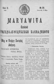 Maryawita. Czciciel Przenejświętszego Sakramentu 14 maj 1908 nr 20