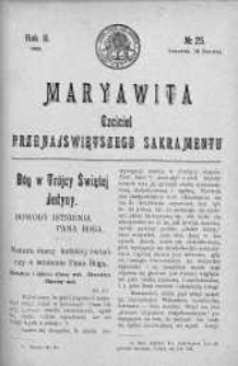 Maryawita. Czciciel Przenejświętszego Sakramentu 18 czerwiec 1908 nr 25