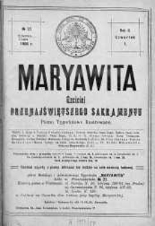 Maryawita. Czciciel Przenejświętszego Sakramentu 2 lipiec 1908 nr 27