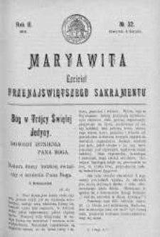 Maryawita. Czciciel Przenejświętszego Sakramentu 6 sierpień 1908 nr 32