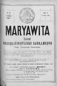 Maryawita. Czciciel Przenejświętszego Sakramentu 3 wrzesień 1908 nr 36