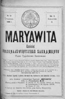 Maryawita. Czciciel Przenejświętszego Sakramentu 15 październik 1908 nr 42