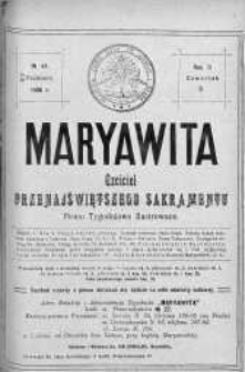 Maryawita. Czciciel Przenejświętszego Sakramentu 29 październik 1908 nr 44
