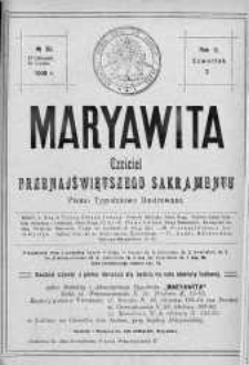 Maryawita. Czciciel Przenejświętszego Sakramentu 10 grudzień 1908 nr 50