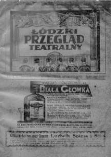 Łódzki Przegląd Teatralny 1 kwiecień 1927 nr 7