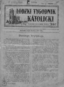 Łódzki Tygodnik Katolicki 20 styczeń 1924