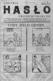 Łódzkie Hasło Przedwyborcze 20 maj 1934 nr 3