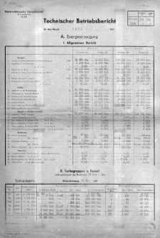 Sprawozdanie Łódzkiego Towarzystwa Elektrycznego, Spółki Akcyjnej za rok operacyjny 1944