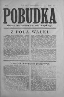 Pobudka. Gazeta Ilustrowana dla Ludu Wiejskiego 19 wrzesień 1920 nr 7