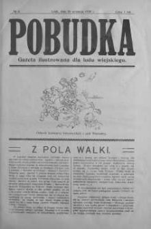 Pobudka. Gazeta Ilustrowana dla Ludu Wiejskiego 26 wrzesień 1920 nr 8