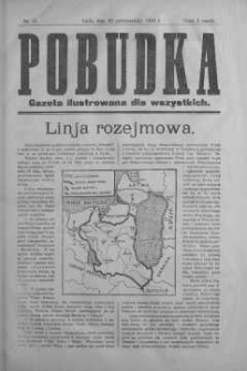 Pobudka. Gazeta Ilustrowana dla Ludu Wiejskiego 20 październik 1920 nr 11