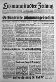 Litzmannstaedter Zeitung 17 kwiecień 1941 nr 106