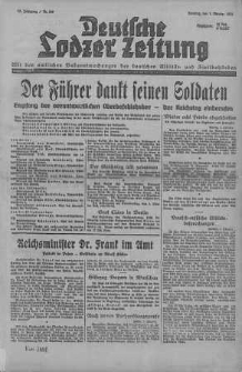 Deutsche Lodzer Zeitung 1939 październik