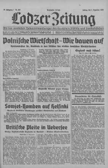 Deutsche Lodzer Zeitung 1939 grudzień