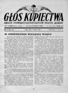 Głos Kupiectwa. Organ Stowarzyszenia Kupców Miasta Łodzi. 1931, nr 5