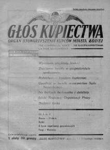 Głos Kupiectwa. Organ Stowarzyszenia Kupców Miasta Łodzi. 1931, nr 6