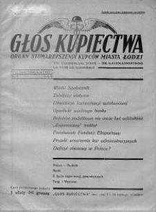 Głos Kupiectwa. Organ Stowarzyszenia Kupców Miasta Łodzi. 1931, nr 8