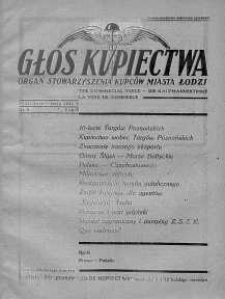Głos Kupiectwa. Organ Stowarzyszenia Kupców Miasta Łodzi. 1931, nr 9