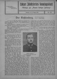 Lodzer lllustriertes Sonntagsblatt: Beilage żur Neuen Lodzer Zeitung 1925, nr 35, 42, 44, 47, 49-50, 52, 53