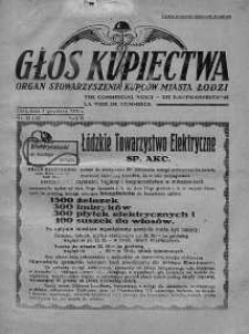 Głos Kupiectwa. Organ Stowarzyszenia Kupców Miasta Łodzi. 1931, nr 22,23