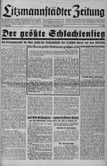Litzmannstaedter Zeitung 28 wrzesień 1941 nr 269
