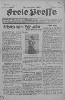Lodzer Freie Presse : verbreitetste deutsche Tageszeitung in Polen 1934, nr 203