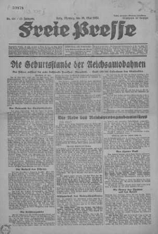 Lodzer Freie Presse : verbreitetste deutsche Tageszeitung in Polen 1935, nr 140