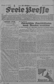 Lodzer Freie Presse : verbreitetste deutsche Tageszeitung in Polen 1936, nr 1-31