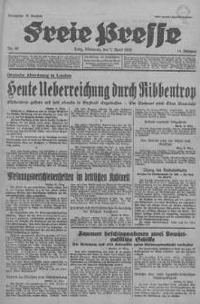 Lodzer Freie Presse : verbreitetste deutsche Tageszeitung in Polen 1936, nr 92-121