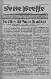 Lodzer Freie Presse : verbreitetste deutsche Tageszeitung in Polen 1938, nr 213-243