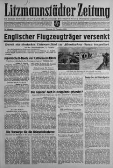 Litzmannstaedter Zeitung 23 grudzień 1941 nr 355