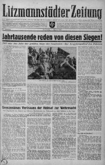 Litzmannstaedter Zeitung 1 styczeń 1942 nr 1