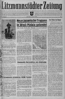 Litzmannstaedter Zeitung 6 styczeń 1942 nr 6