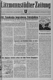 Litzmannstaedter Zeitung 20 styczeń 1942 nr 20