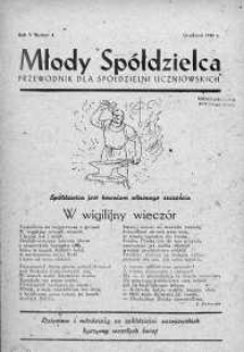 Młody Spółdzielca : przewodnik dla spółdzielni uczniowskich grudzień 1945 nr 4