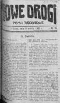 Nowe Drogi : pismo tygodniowe poświęcone sprawom odrodzenia moralno-religijnego i oświaty 5 marzec 1922 nr 10