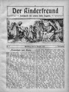 Der Kinderfreund: Zeitschrift fur unsere liebe Jugend 7 sierpień 1921 nr 9