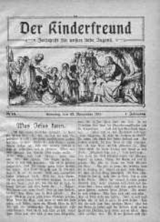 Der Kinderfreund: Zeitschrift fur unsere liebe Jugend 13 listopad 1921 nr 15