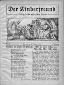 Der Kinderfreund: Zeitschrift fur unsere liebe Jugend 5 luty 1922 nr 21