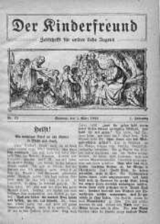 Der Kinderfreund: Zeitschrift fur unsere liebe Jugend 5 marzec 1922 nr 23