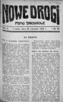 Nowe Drogi : pismo tygodniowe poświęcone sprawom odrodzenia moralno-religijnego i oświaty 25 czerwiec 1922 nr 26