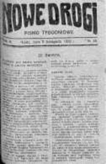 Nowe Drogi : pismo tygodniowe poświęcone sprawom odrodzenia moralno-religijnego i oświaty 5 listopad 1922 nr 45